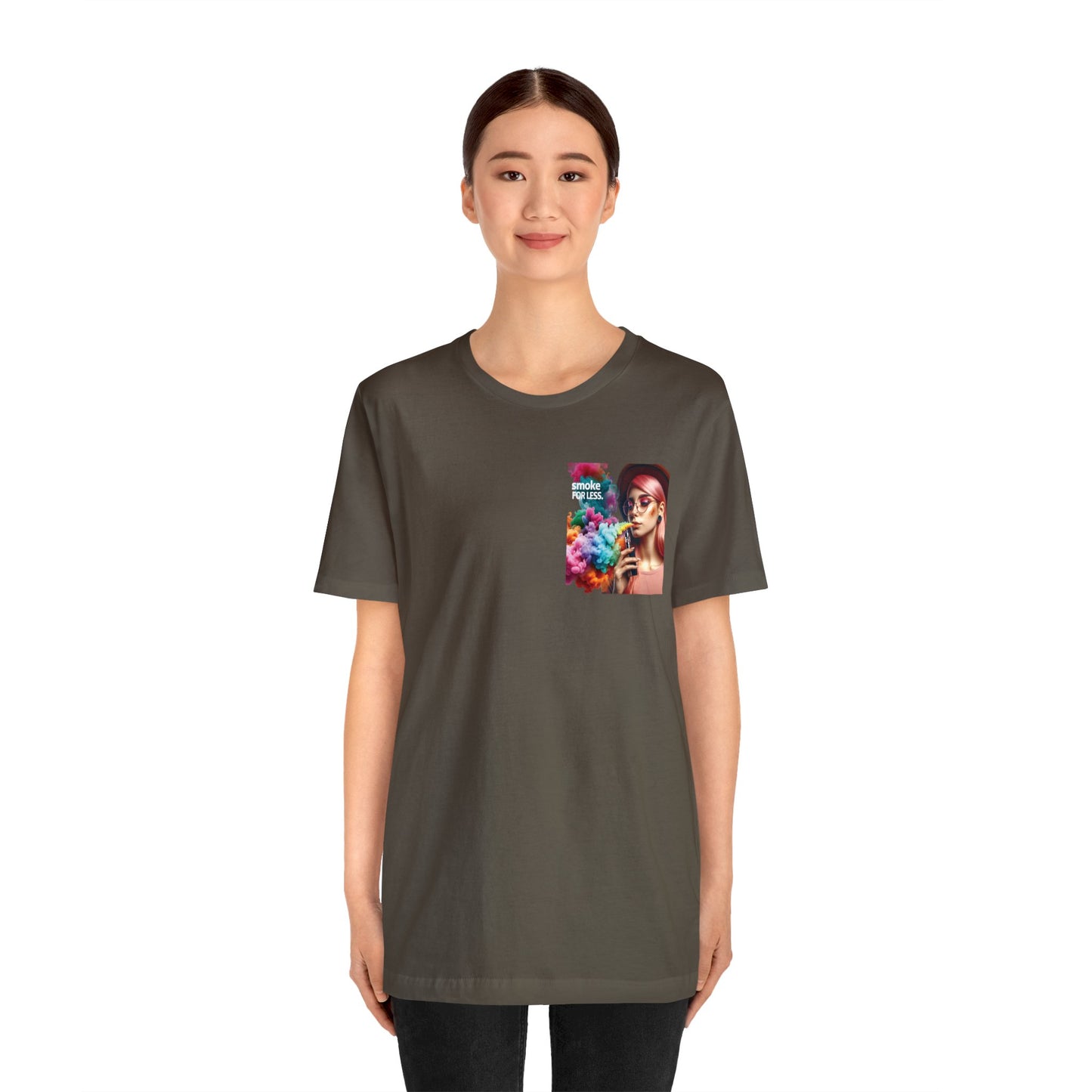 Smoke for Less Unisex Graphic Tee a Classic Comfort Meets Modern Style