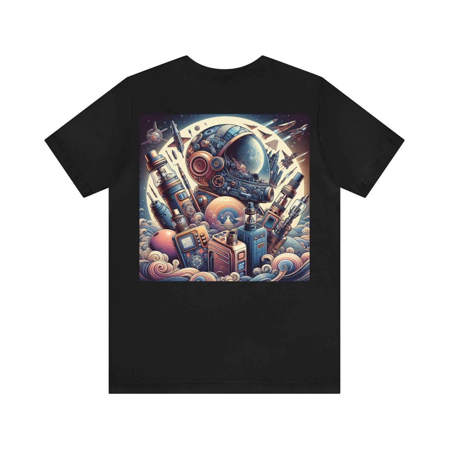 Smoke for Less Unisex Graphic Tee A Journey Through the Cosmic Frontier